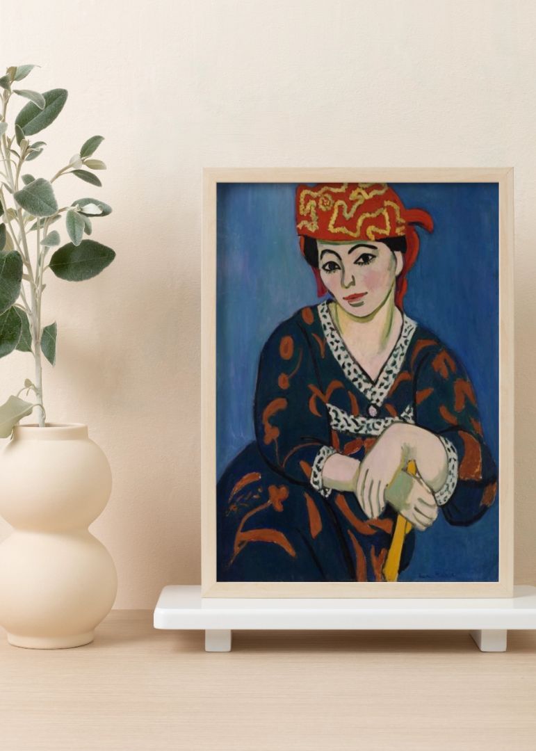 The Red Madras Headress