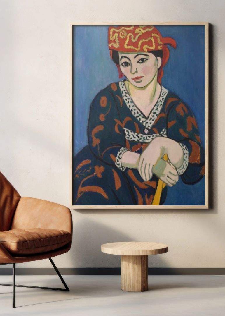 The Red Madras Headress