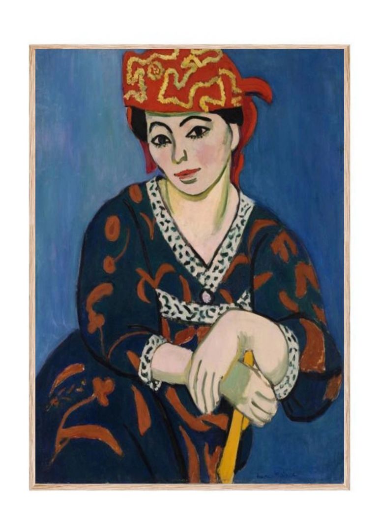 The Red Madras Headress