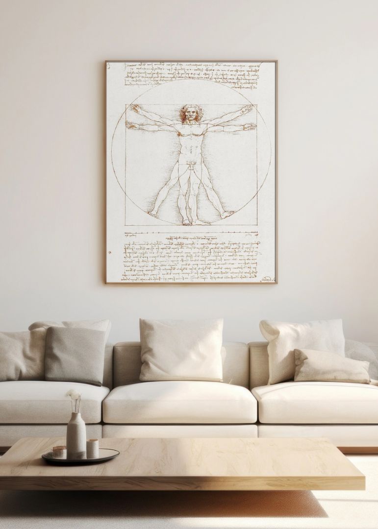 Leonardo da Vinci's Vitruvian Man (circa 1492)