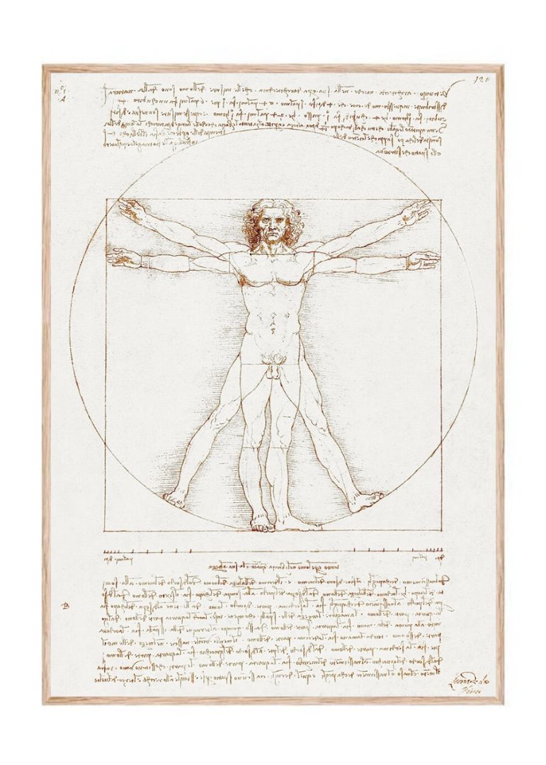 Leonardo da Vinci's Vitruvian Man (circa 1492)