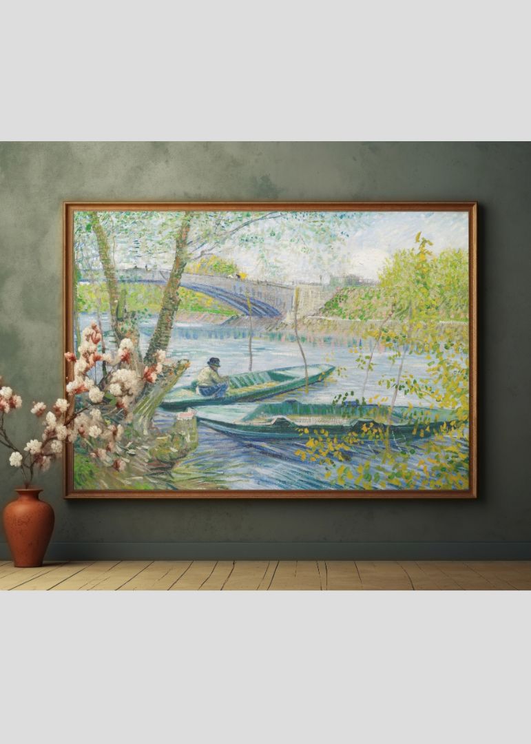 Fishing in Spring, the Pont de Clichy (Asnières) (1887)