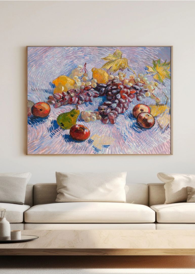 Grapes, Lemons, Pears, and Apples (1887)