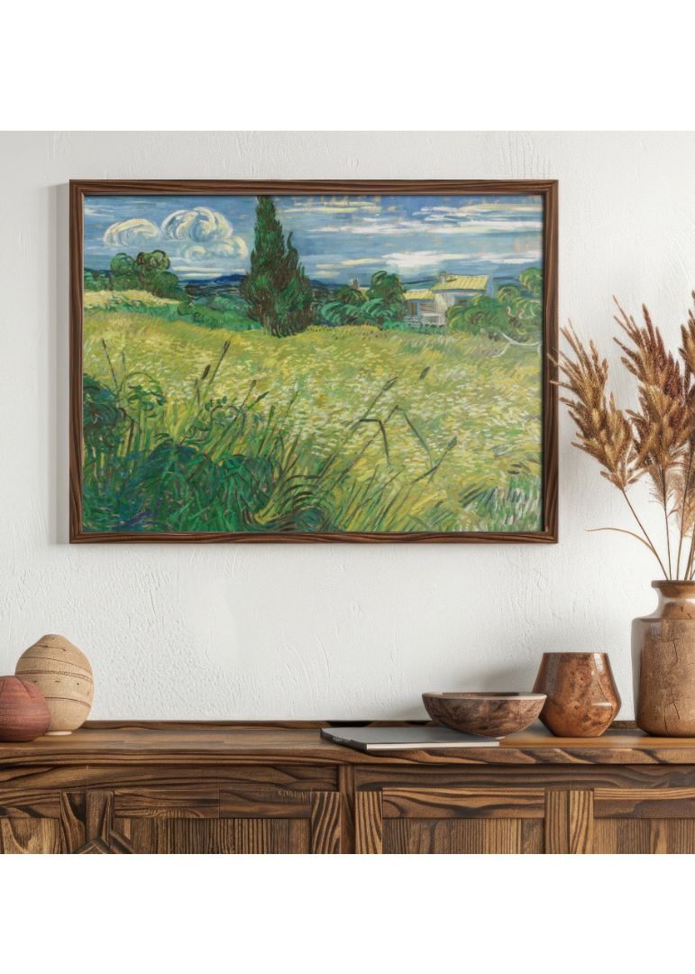 Green Wheat Field with Cypress (1889)