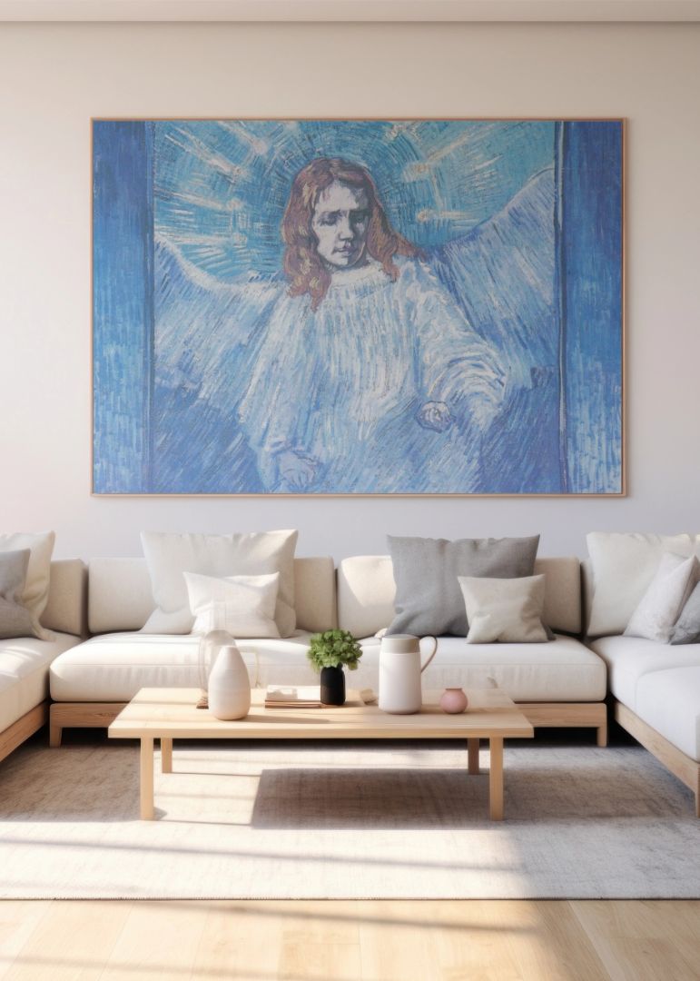 Half-Figure of an Angel (after Rembrandt)