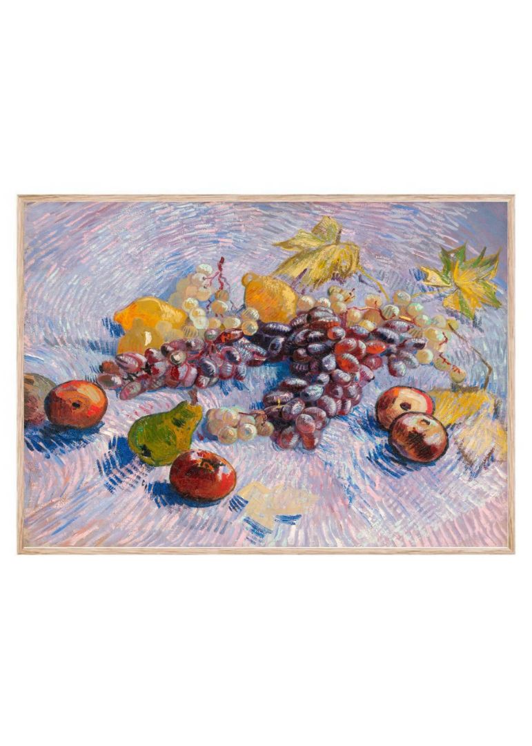 Grapes, Lemons, Pears, and Apples (1887)