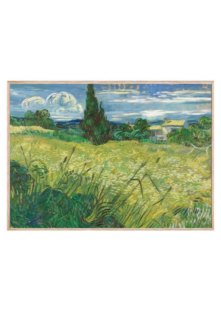 Green Wheat Field with Cypress (1889)