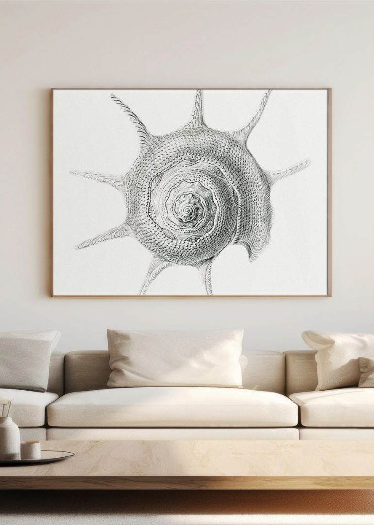Vintage aquatic snail