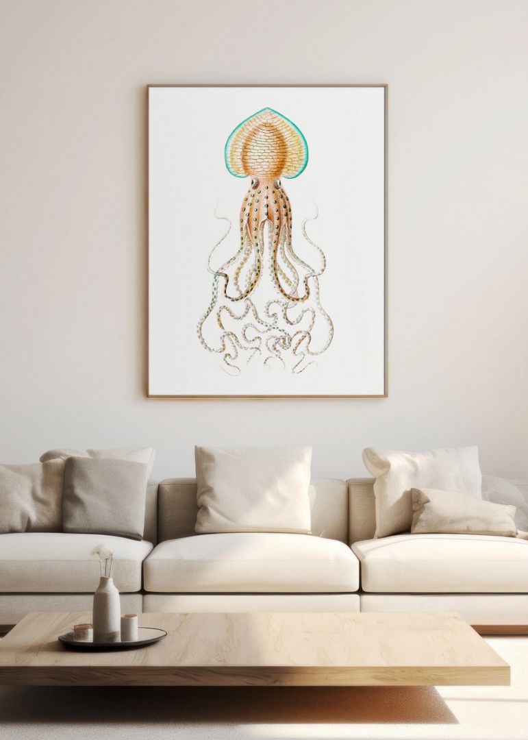 Vintage squid marine life I