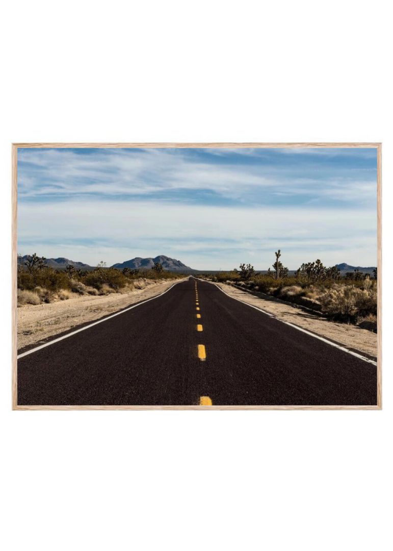 A very long and very brown road