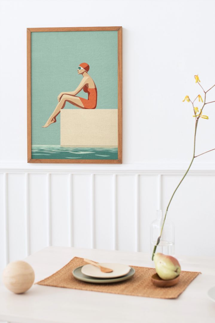 En svømmer på kanten