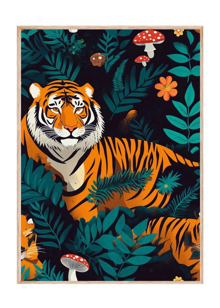Tiger på spring
