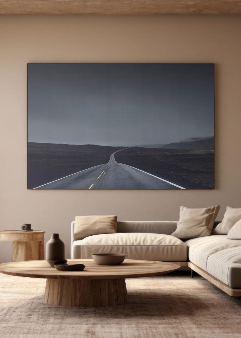 En vej gennem golt landskab