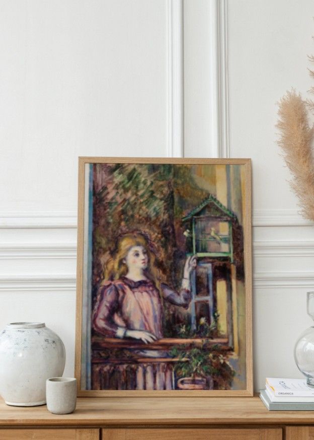 Girl with Birdcage