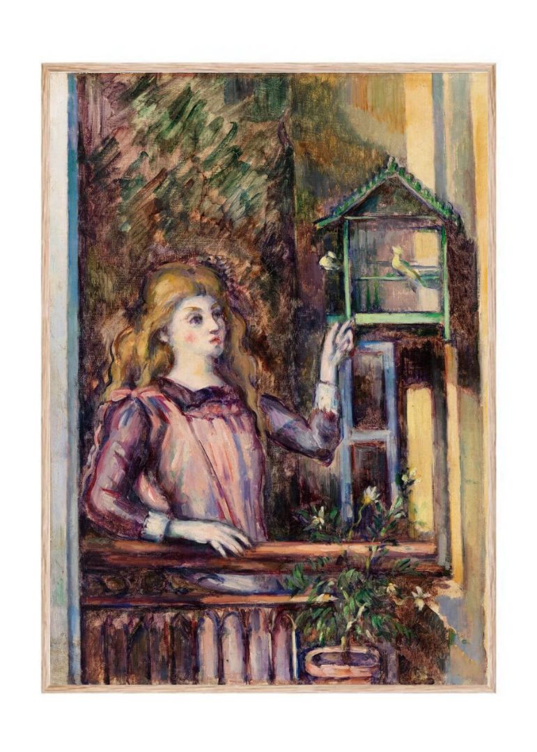 Girl with Birdcage