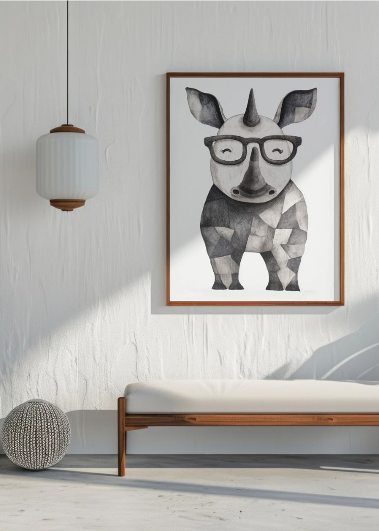 Næsehornet med briller