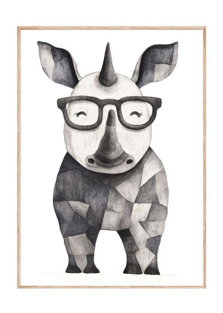 Næsehornet med briller