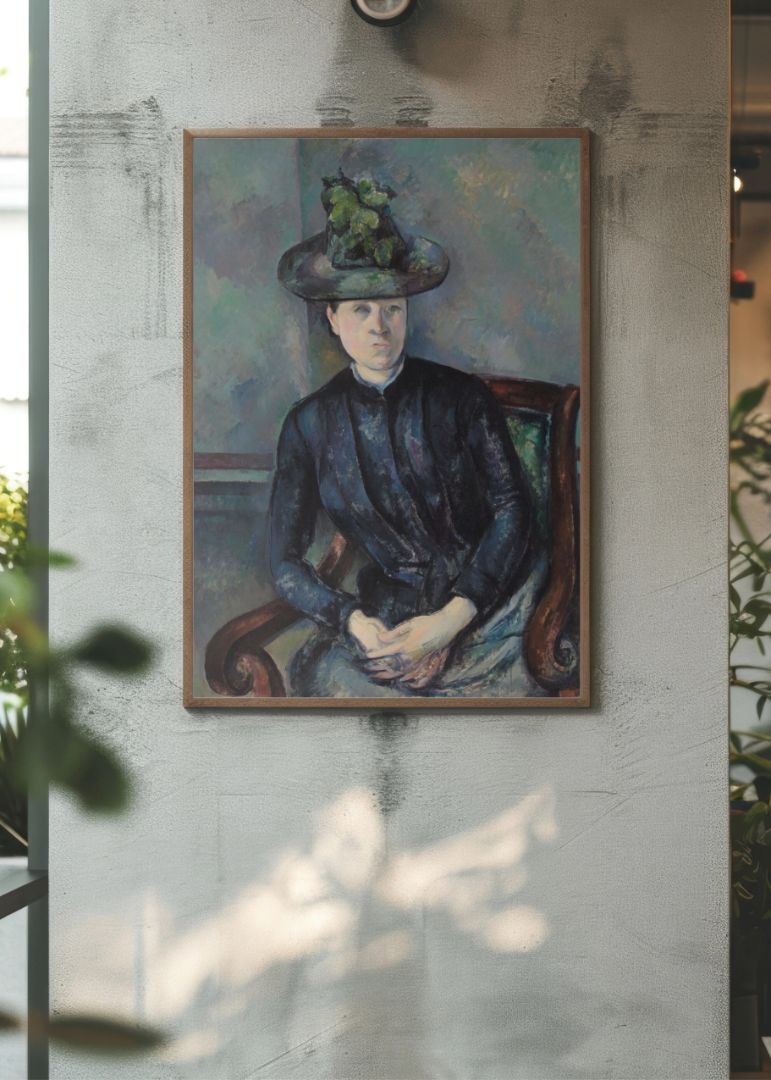 Madame Cezanne with Green Hat (Madame Cezanne au chapeau vert)