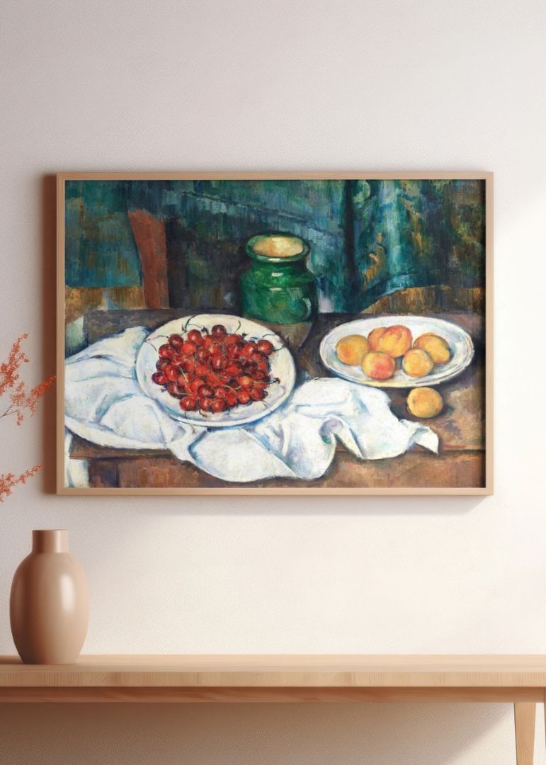 Still Life With Cherries And Peaches
