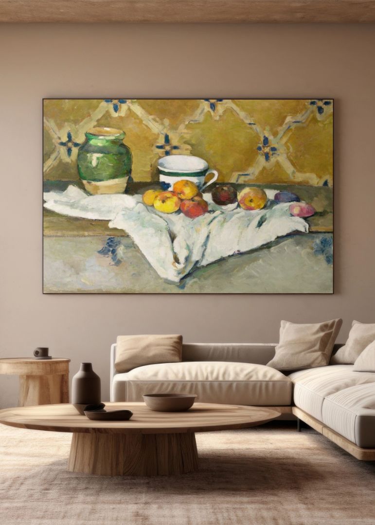 Still Life with Jar, Cup, and Apples