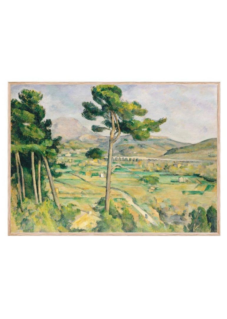 Mont Sainte-Victoire and the Viaduct of the Arc River Valley