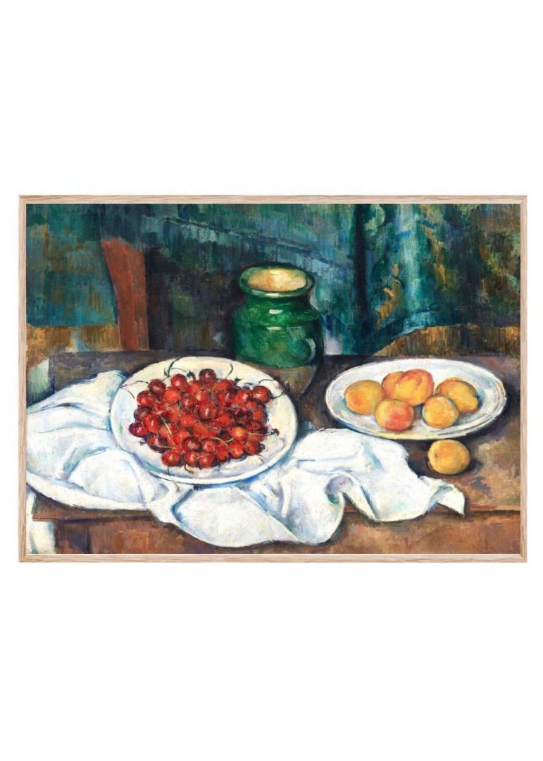 Still Life With Cherries And Peaches