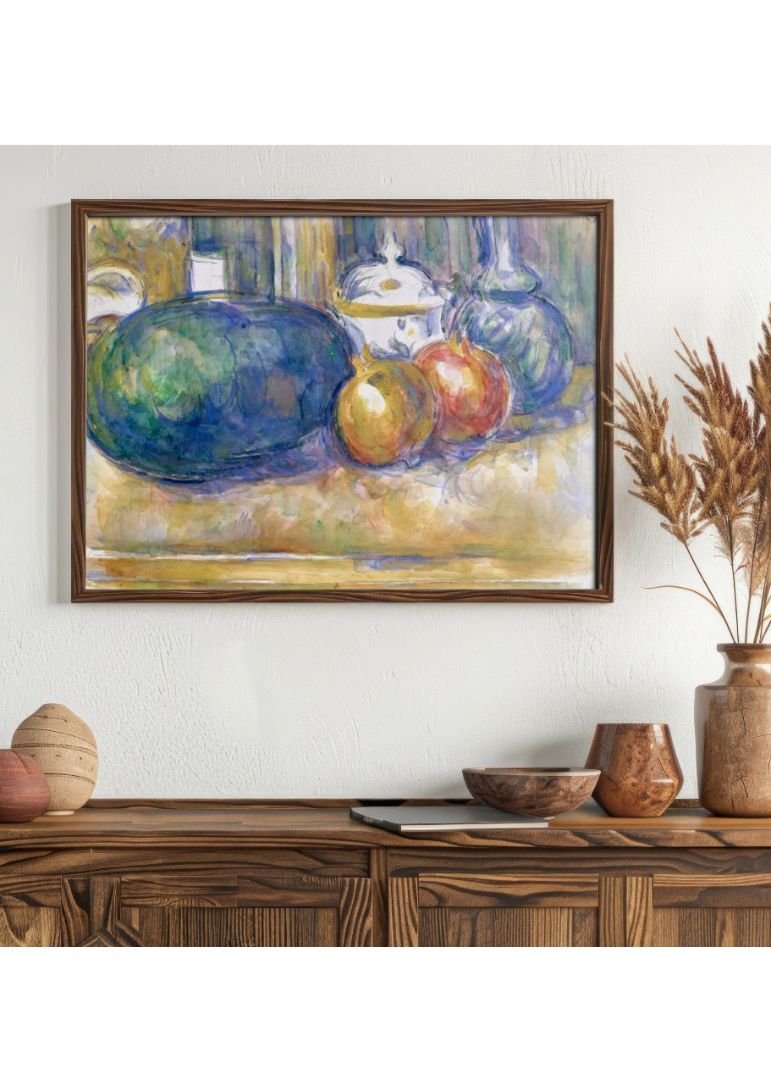 Still-Life with a Watermelon and Pomegranates