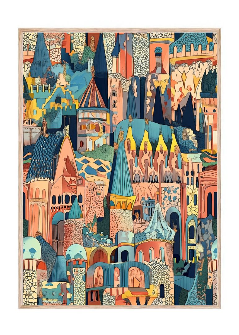 Colorful Castle in Gaudi