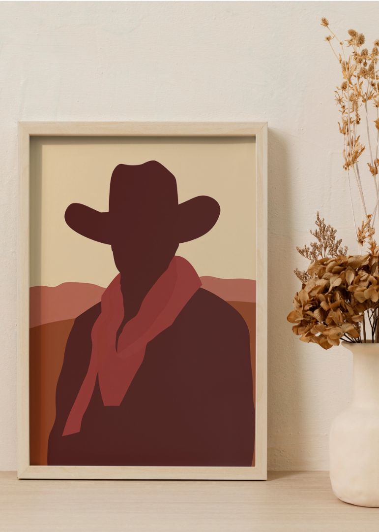 Cowboy in Shawl