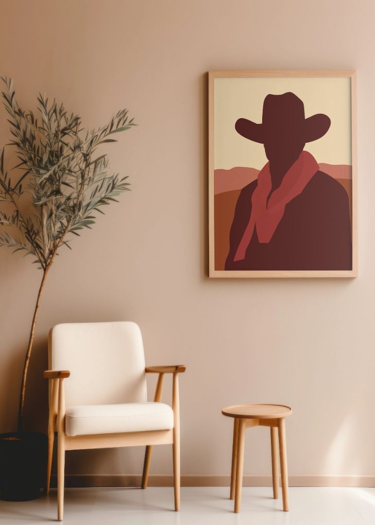 Cowboy in Shawl
