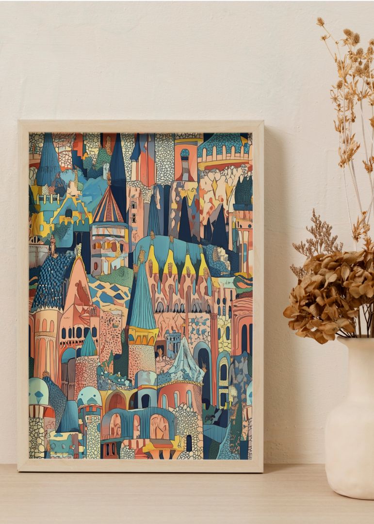 Colorful Castle in Gaudi