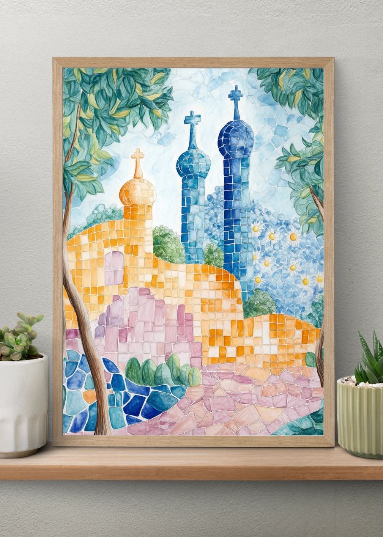 Mosaic Artwork in Barcelona