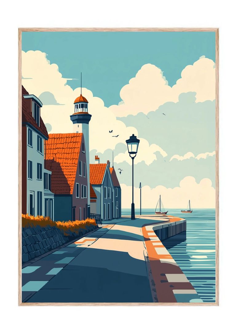 Langs havnen