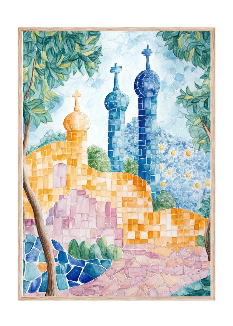 Mosaic Artwork in Barcelona