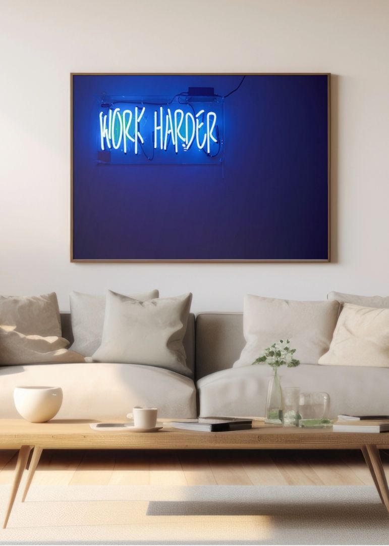 Work harder neon
