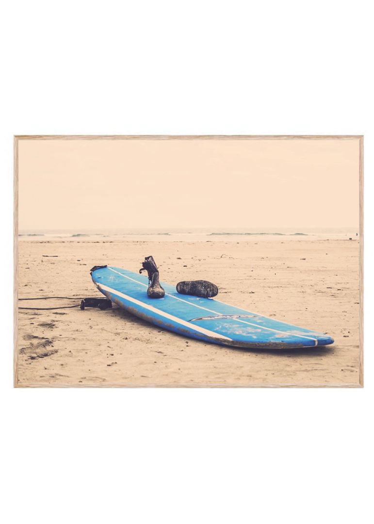 Blue Vintage Surfboard