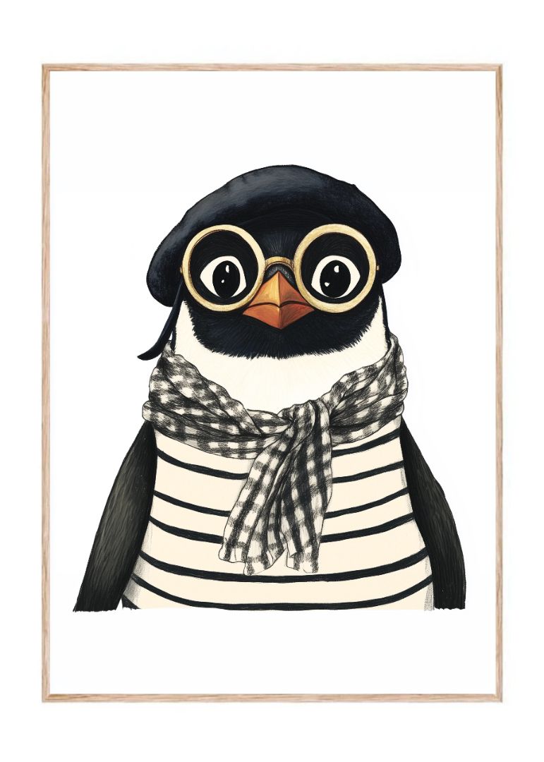 French Nerd Penguin