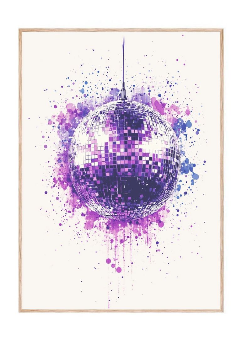 Purple Discoball
