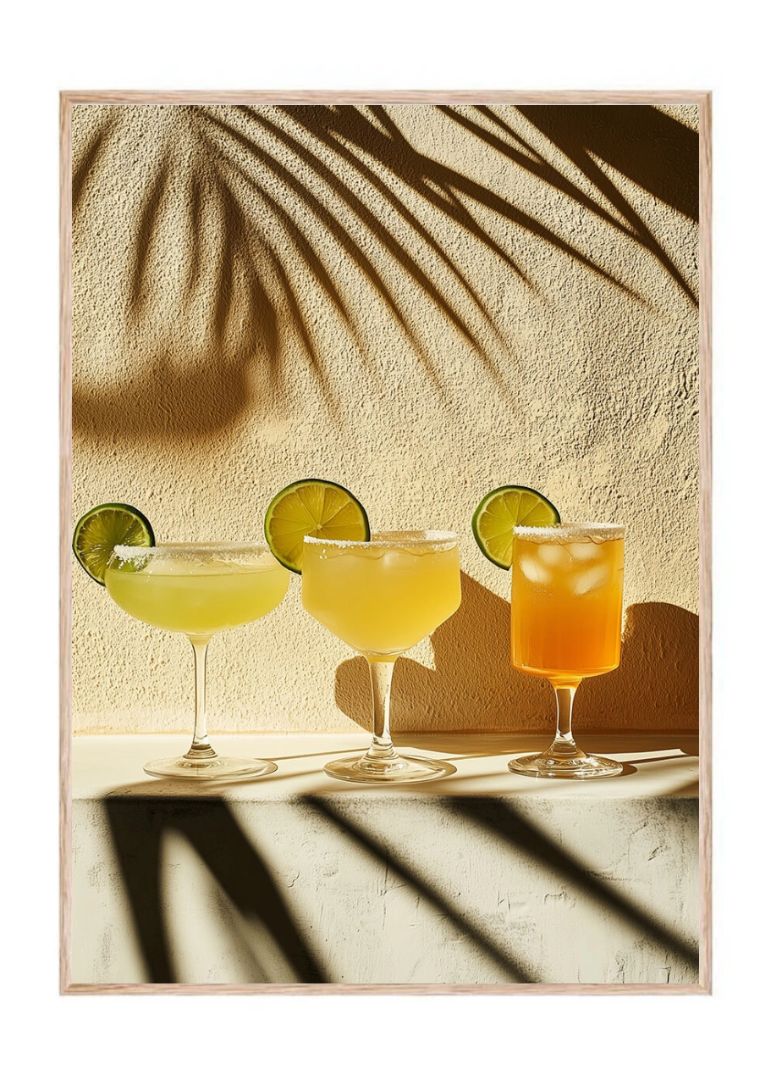 Tre sommerdrinks på stribe
