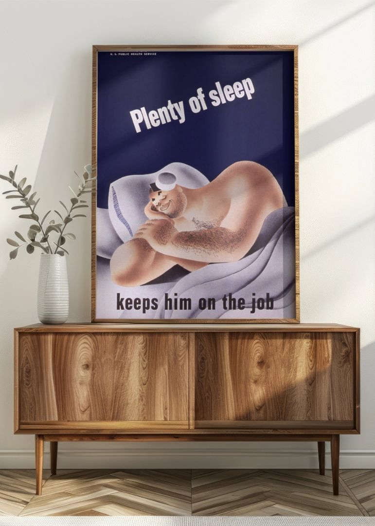 Plenty of sleep -keeps him on the job