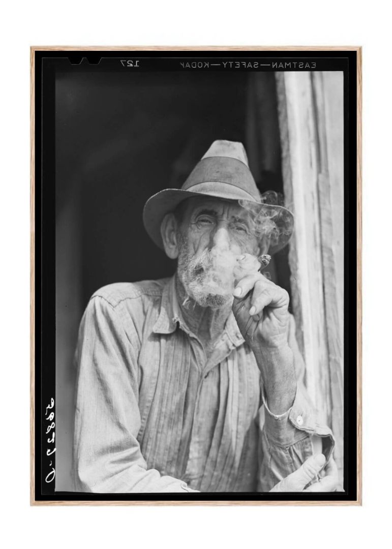 Spanish muskrat trapper in doorway