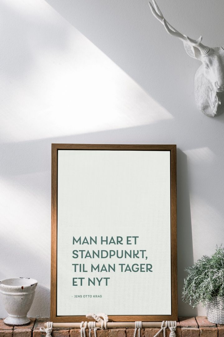 Man har et standpunkt, til man tager et nyt