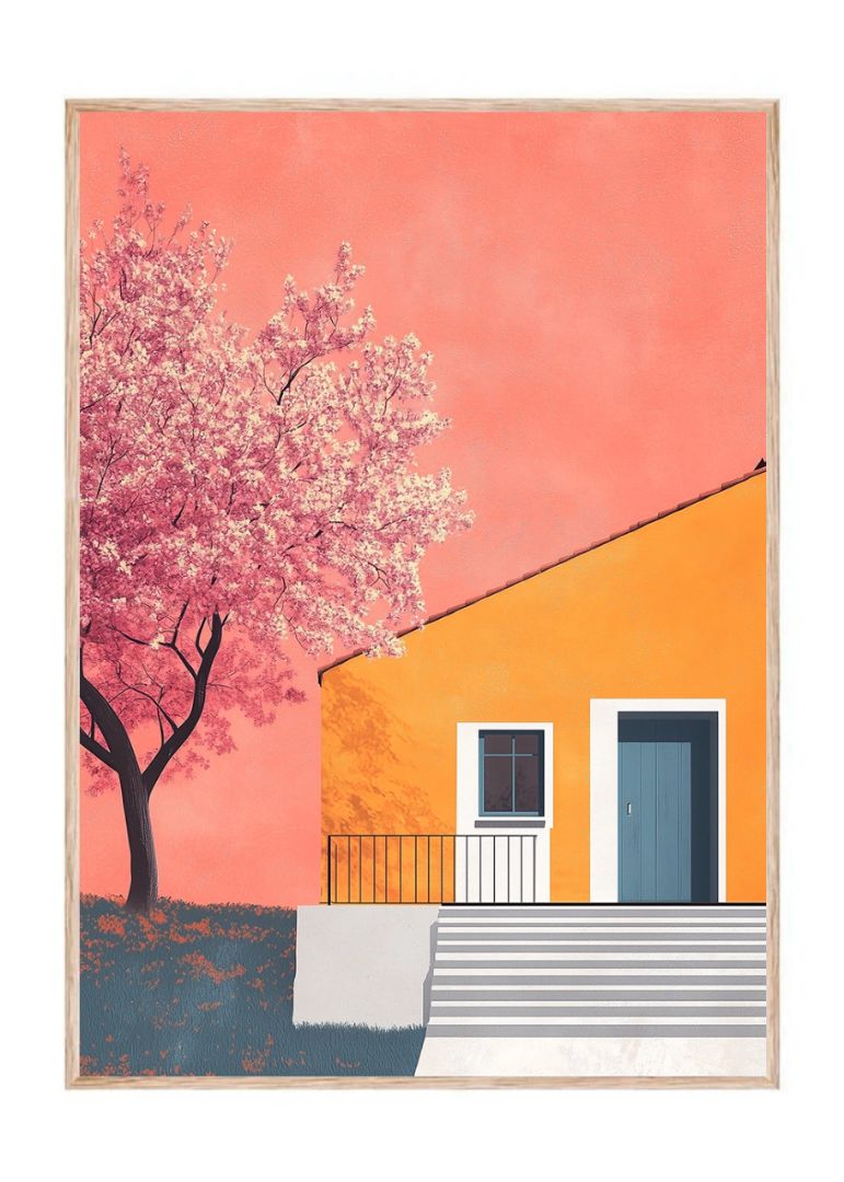 Pink Orange Spring