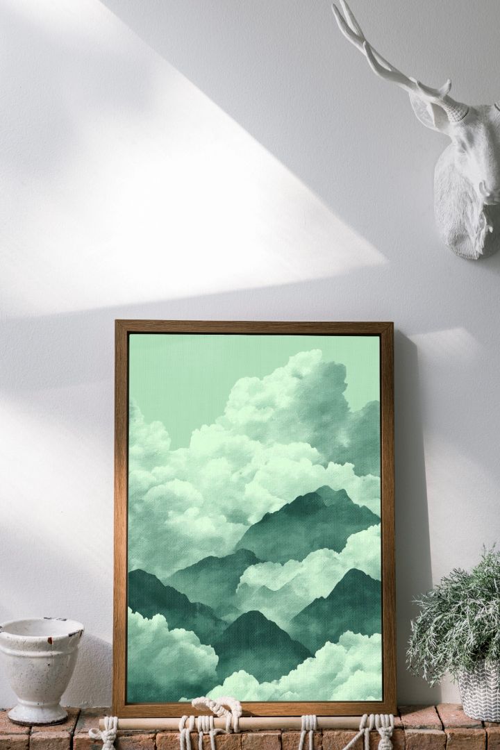 Green Cloudy Sky