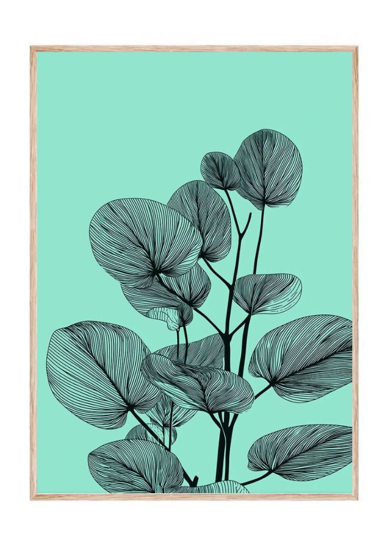 Leafy Line Art