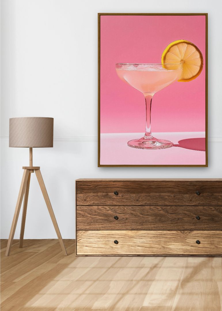 The pink lady drink