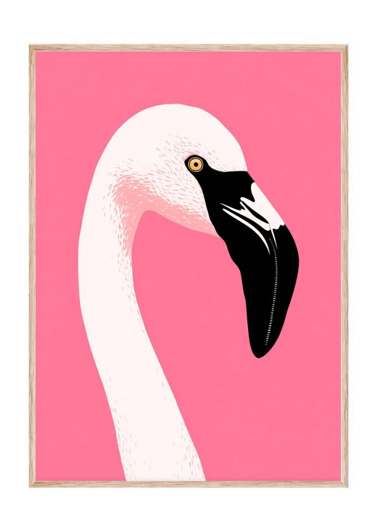 Flamingo i profil
