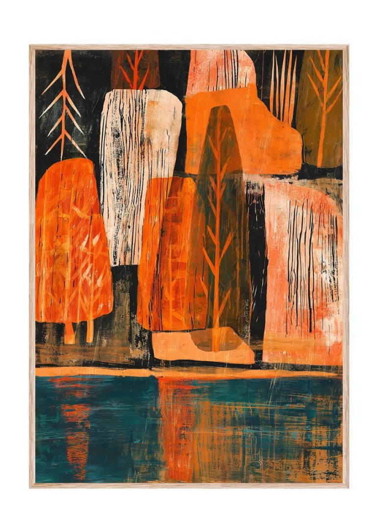 Forest Orange Sunset