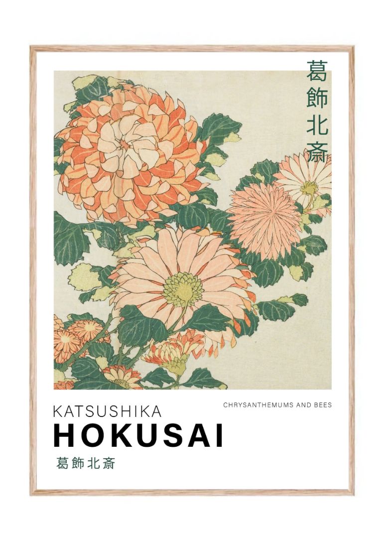 Chrysanthemums and Bees