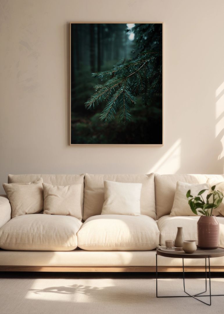 Grangren i skovens dyb